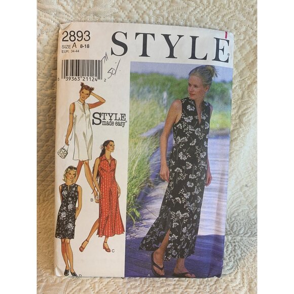 Style Misses Blouse Camisole Sewing Pattern sz 8-18 2893 - uncut - Picture 9 of 9